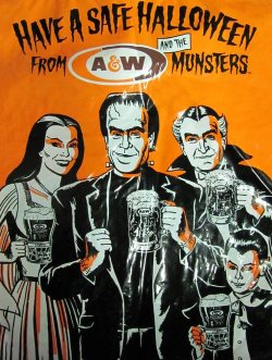 ronaldcmerchant: Munsters A&W Root beer trick or treat bag