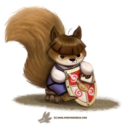 cryptid-creations:  Daily Paint #1245. Squirre by Cryptid-Creations