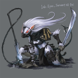 zombiesalmon:Ink-Eyes,Servant of Oni another Inkie i hadn’t