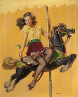  Gil Elvgren - Let’s Go Around Together Brown & Bigelow