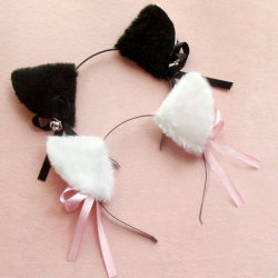 httpkitsune:  Cute kitty ears with bell   ♡ Use the code “kitsune”