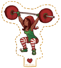 fitocracy:  kateordie:  December 19th Do you even lift, elf?!