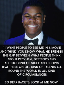 texthemess:  demho3zhatinq:buzzfeeduk:John Boyega Is Enjoying