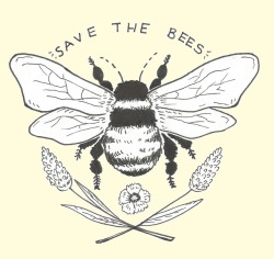 plntboy:  save the bees [redbubble]