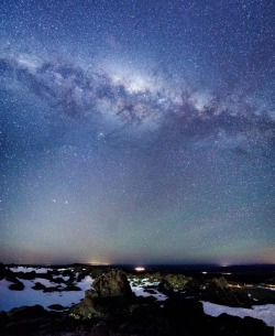 just–space: The Milky Way taken on Mt Ruapehu, New Zealand