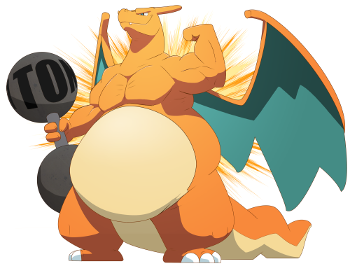 queso-ok:  Damn charizard you’ve been lifting 