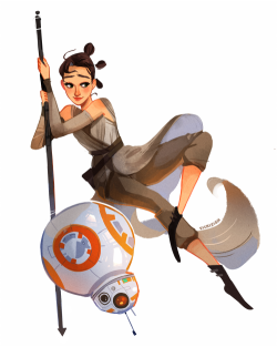 vickisigh:  I loved the new Star Wars! Rey and BB8 are so cute!