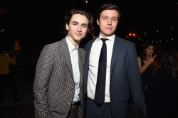 theclassymike:  Two of my favorite actors Timothee Chalamet and