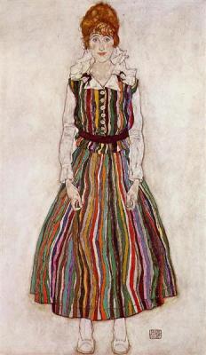 egonschiele-art:    Portrait Of Edith Schiele, The Artist’s