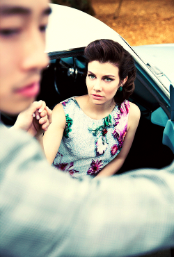  Lauren Cohan & Steven Yeun new from LA Magazine Photo shoot.