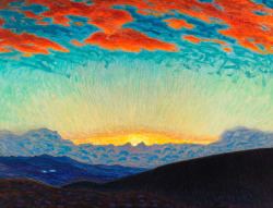 bofransson:  Pelle Swedlund.Â Sunset over the Mountains.Â Date