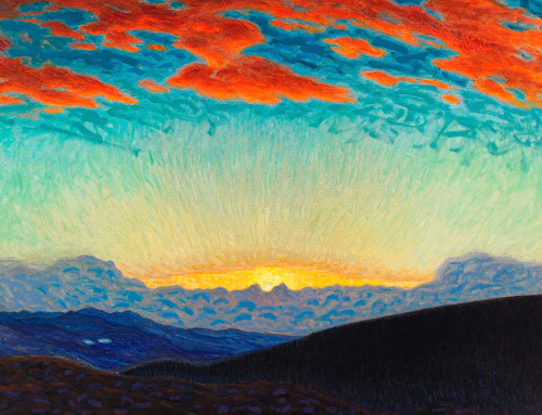bofransson:  Pelle Swedlund.Â Sunset over the Mountains.Â Date unknown. 