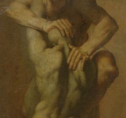 Two Cariatides (detail) by Giuseppe Maria Crespi, c. 1675-1747.