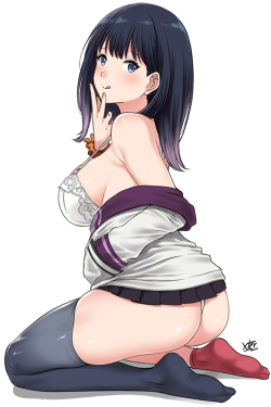 a-titty-ninja:  「Rikka + Akane」 by Xtermination | Facebook๑