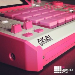 Ain’t she pretty? #mpc #akai #custom #pink #fuckcancer