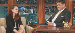 Kristen Stewart on Craig Ferguson&rsquo;s &ldquo;Late Late Show&rdquo;, dec. 10, 2012 [x]