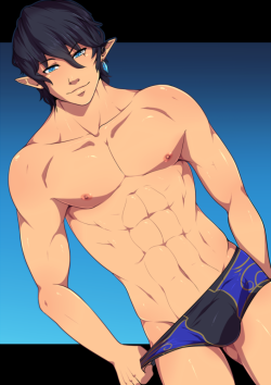 Comission for the lovely  @srsbiznisshark Ser Aymeric from FF14!