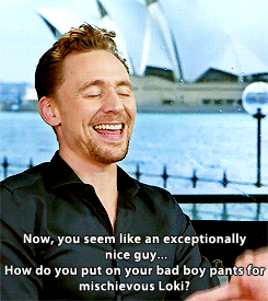 tomhazeldine:  Tom making a joke and then apologizing for it.