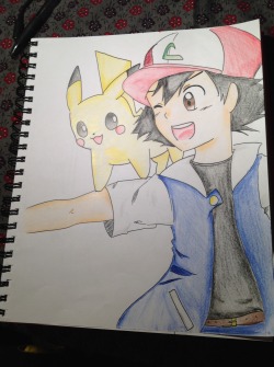 leina24:  Ash and pikachu  
