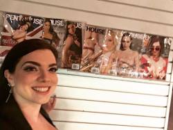 mssarahhunter:  Excited to see my @penthouse family on display