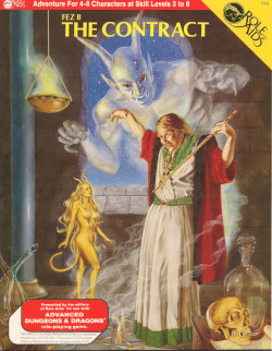 rpgcovers: AD&D: Fez II The Contract ~ Mayfair Games (1983)
