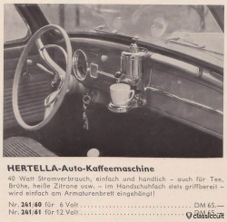 modern1960s: German 1960s add showing the interior of a Volkswagen