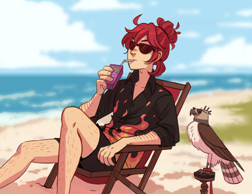 harlequinpants:  beach doodles