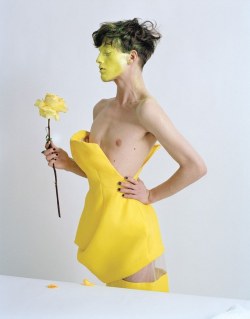 wmagazine:  Couture with a kick. Photo by Tim Walker, styled