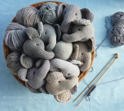 macatrose:  elephant pattern in progress by littlecottonrabbits