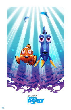 pixalry:  Finding Dory Posters - Created by Kaz Oomori