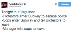 fuckyoufee:   socialjusticekoolaid:  #Ferguson is still happening,