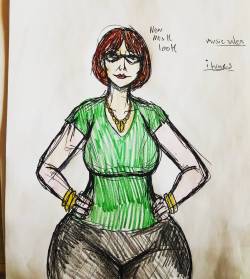 A Mrs. Keagan redesign concept sketch.