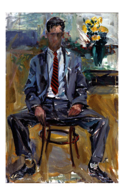 ex-frat-man:   Elaine de Kooning, Fairfield Porter, 1954. Oil