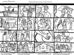 Storyboards for my 3D comic
