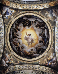 masterpiecedaily:  Correggio Vision of St John on Patmos 1520-24