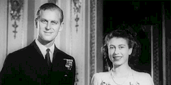 xpsycho:  THAT LOOK. Prince Philip and Queen Elizabeth II. Such
