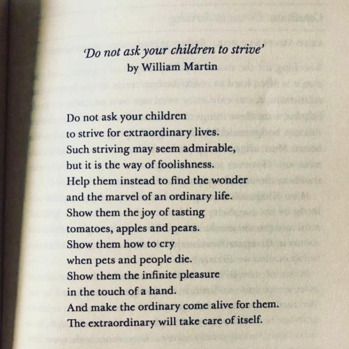 unsubconscious:‘Do not ask your children to strive’ by William