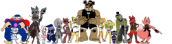 mikebot87:  So there was this Fighting AU for Fnaf and @snaxattacks