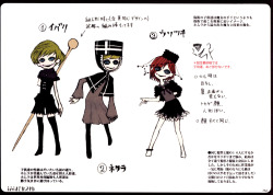 homurahyakuya:Official Character Designs from The Rebellion Production