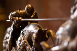ritasv:  Joust‘Superb sculpture of a charging knight in Chateau