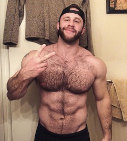 thehairyhunk:Featuring @zachariahchristie • By @thehairyhunk