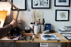 This is where art is made: Jeff Lemire - Joe Kubert - Travis