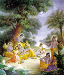 kailasanath:  Lord Kṛṣṇa reunited with the Gopis of Vṛndāvan