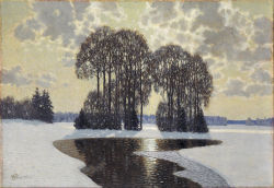 bonjourtableau:Winter, 1910, Vilhelms Purvītis, Latvian National