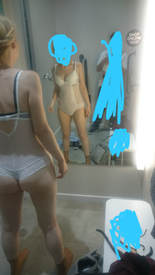 Submit your own changing room pictures now! The fiancÃ©e trying