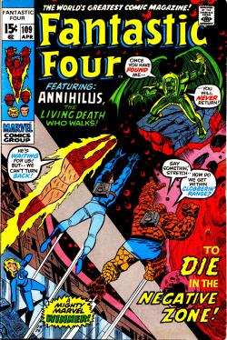 themarvelwayoflife:  Original and reprint. Fantastic Four #109