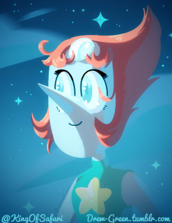 drew-green:  A quick painting of Pearl, for funsies.  I’ve