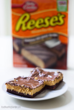 foodhearting:  Reese’s Brownies http://foodhearting.tumblr.com