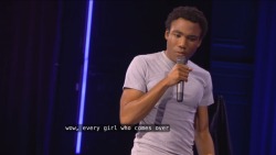 proudvaginaowner:  Stand up by Donald Glover live from New York