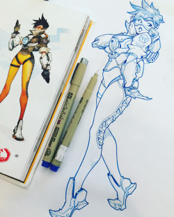 reiquintero:  Quick OverWatch Pin UP Drawings :D I love this